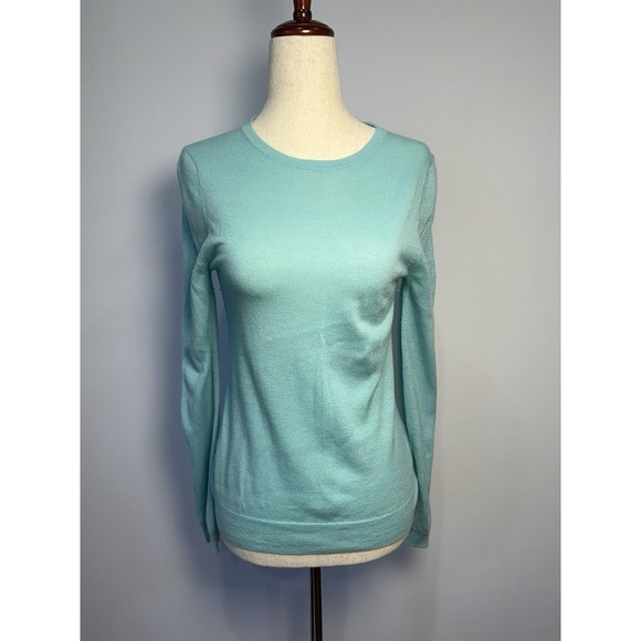 J. Crew Sweaters - J. Crew Collection Italian Cashmere Teal Sweater Small Long Sleeve Pullover